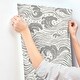 preview thumbnail 5 of 5, A-Street Prints Swell Charcoal Ocean Wave Wallpaper