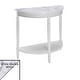 preview thumbnail 19 of 18, Convenience Concepts French Country Half-Round Entryway Table with Shelf