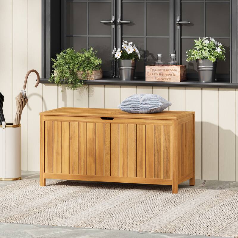 Portside 100Gallons Wood Deck Box