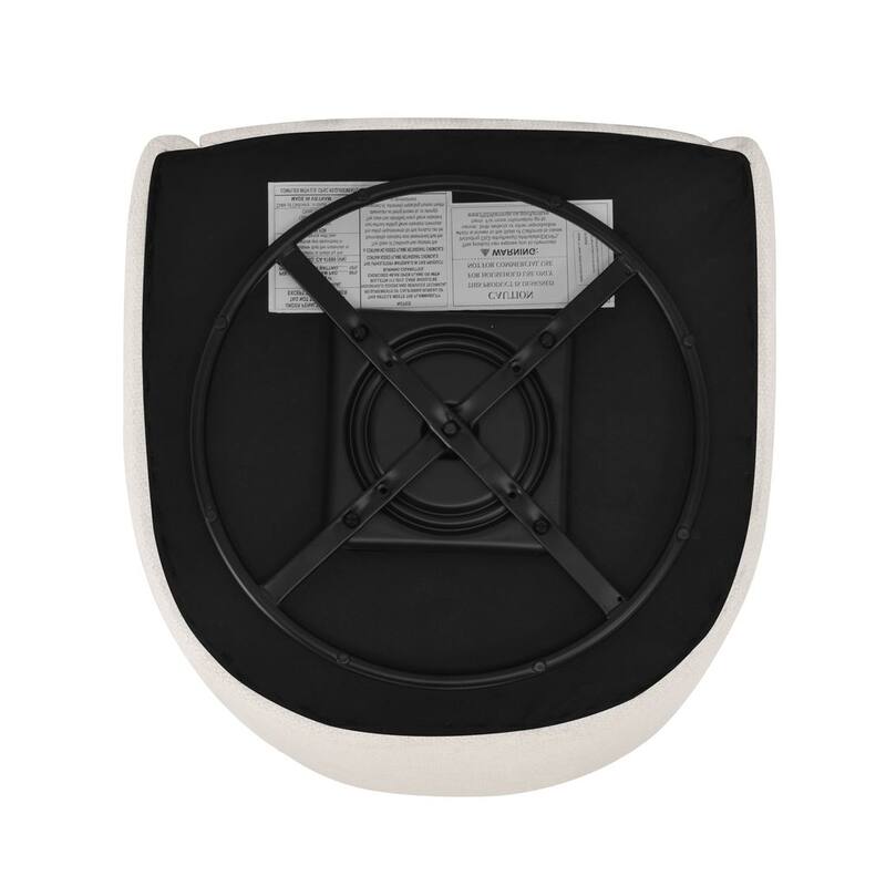 HomePop Nora Upholstered Swivel Accent Chair