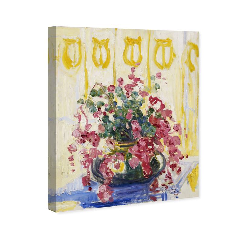 Wynwood Studio Canvas Floral and Botanical Wilho Sjostrom - Flowers 1912 Yellow and Modern & Contemporary Wall Art Canvas Print