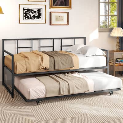 Moasis Twin Bed Trundle Frame Daybed