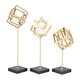 preview thumbnail 3 of 11, CosmoLiving by Cosmopolitan Marble Contemporary Sculpture (Set of 3) - S/3 14",17", 20"H