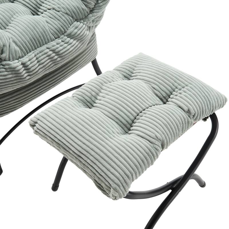 Modern Lounge Accent Chair with Armrests and a Side Pocket
