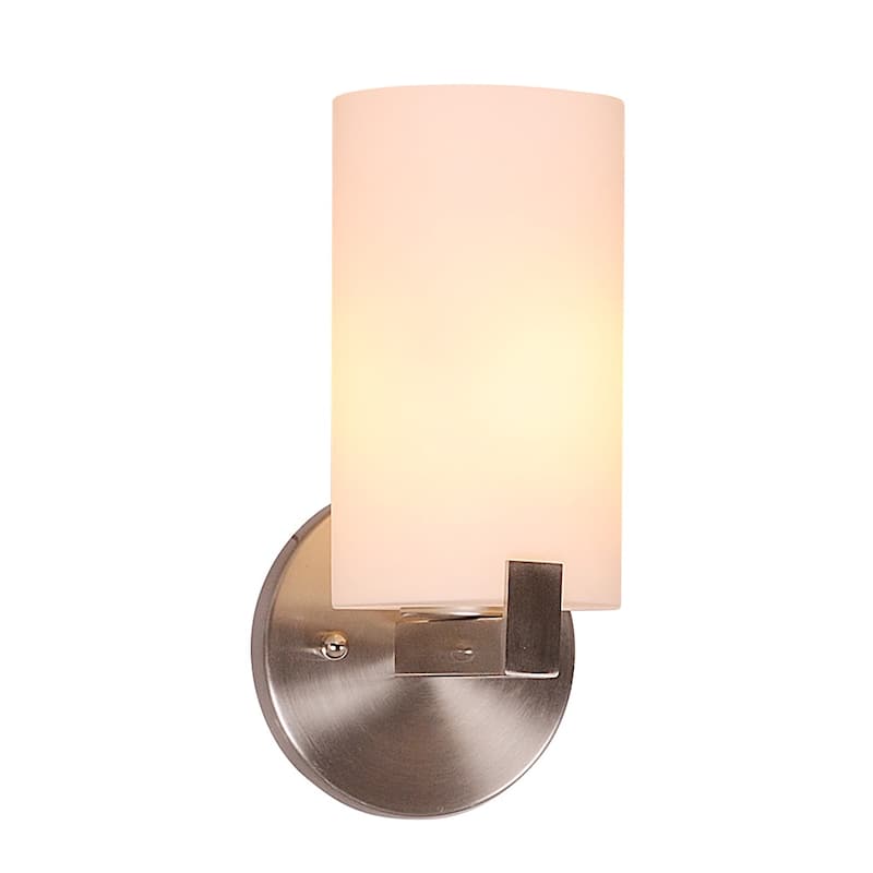 Design House 587543 Eastport 10" Tall Bathroom Sconce with Frosted - Satin Nickel