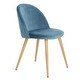 preview thumbnail 139 of 176, Homy Casa Mid-Century Modern Fabric Dining Chairs (Set of 2)