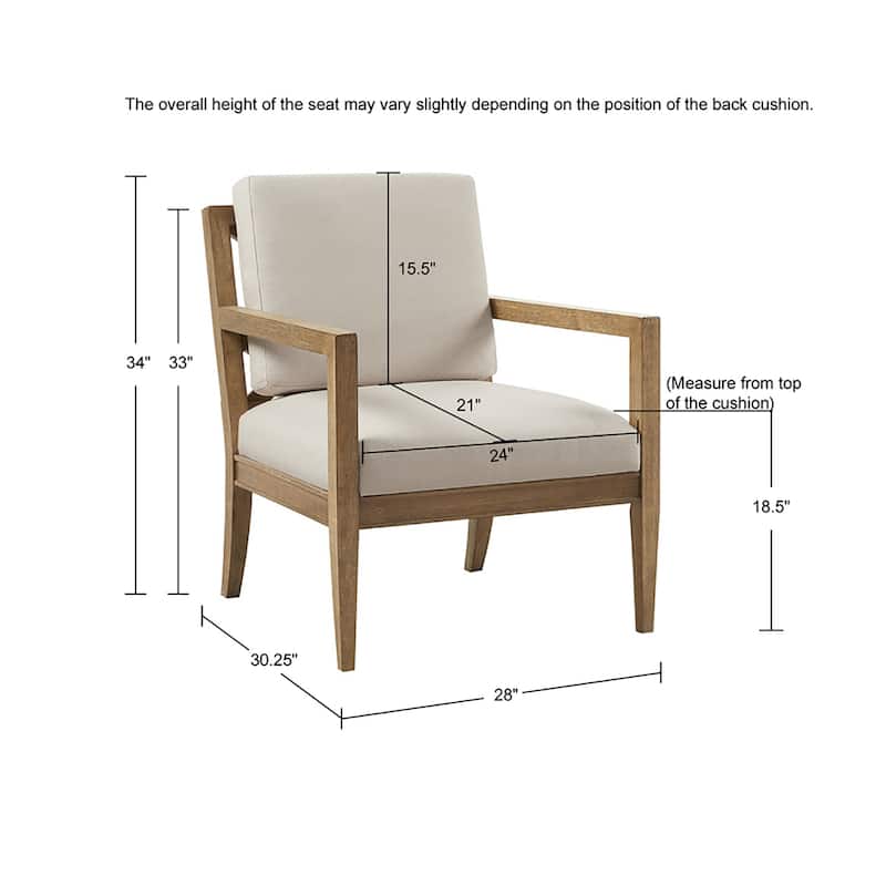 Madison Park Bianca Upholstered Accent Armchair