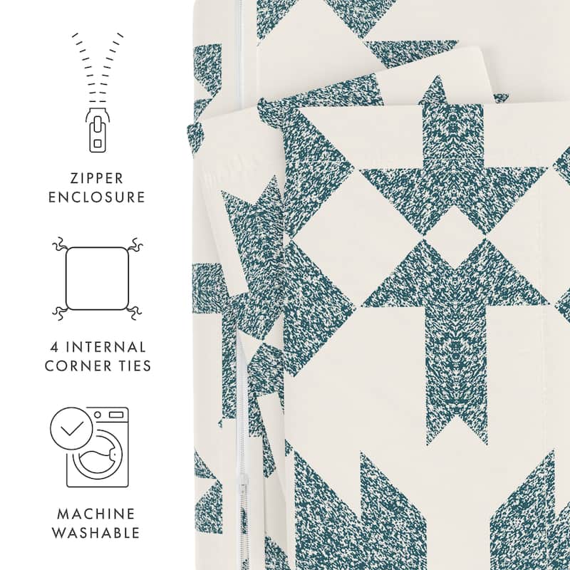 Becky Cameron Premium Ultra Soft Adobe Diamond 3-Piece Reversible Duvet Cover Set