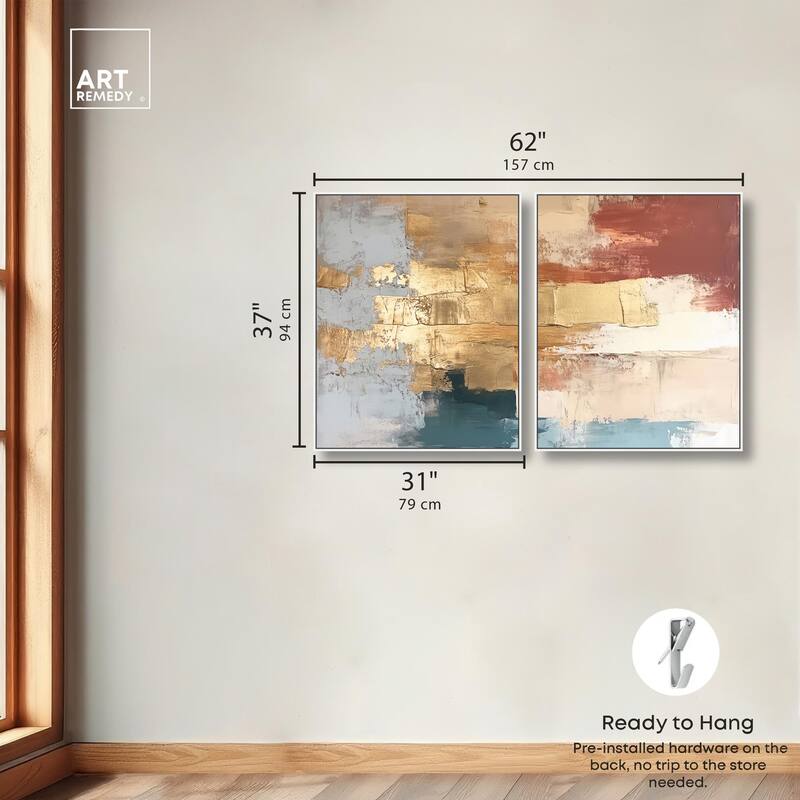 Earthy Glow II Canvas Set of 2 by Art Remedy