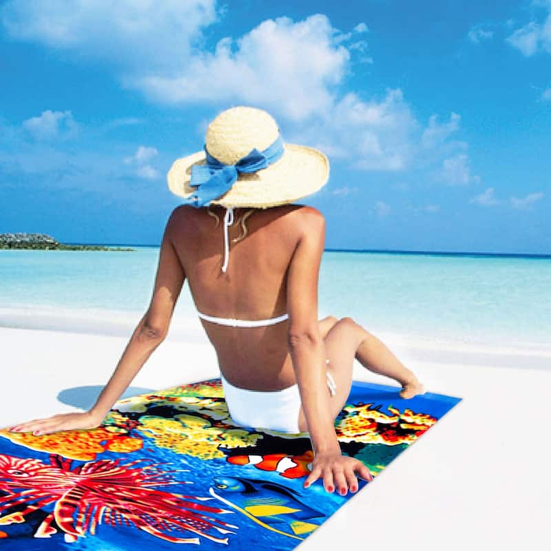 American Flag Cotton Beach Towel