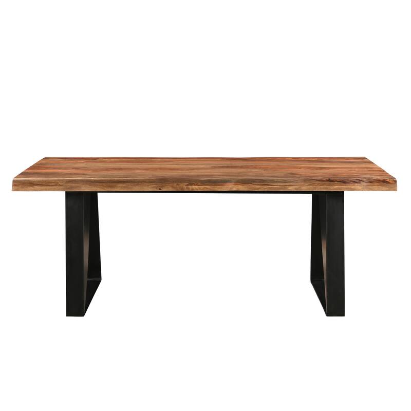 Sienna 80-inch Wave Edge Dining Table