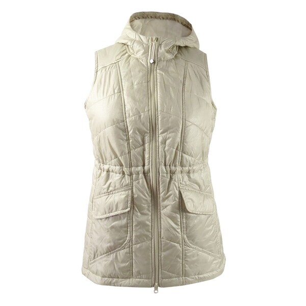 plus size hooded puffer vest