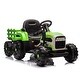 preview thumbnail 37 of 88, Realistic 12V Kids Ride-On Tractor with Trailer Perfect Holiday Gift Green