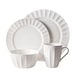 preview thumbnail 4 of 4, Fitz and Floyd Fluted 16-Piece Dinnerware Set, Service for 4