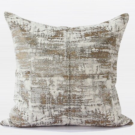 G Home Collection Luxury Light Gold Mix Color Metallic Chenille Pillow 22"X22"