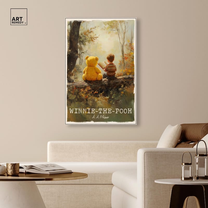 Classic Winnie the Pooh Canvas by Art Remedy