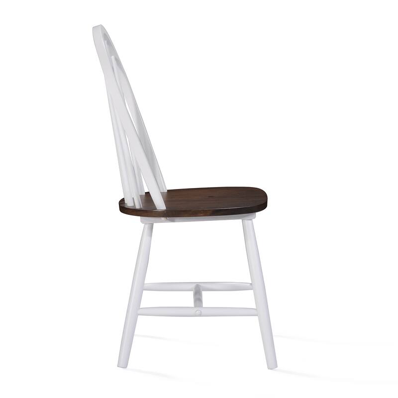 Declan Farmhouse High Back Spindle Dining Chairs (Set of 2) by Christopher Knight Home - 36"H