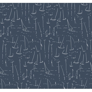York Wallcoverings Vermillion Coast Ultramarine Wallpaper