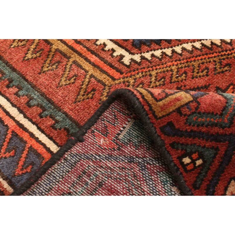 ECARPETGALLERY Hand-knotted Andelz Dark Red Wool Rug - 4'2 x 6'9