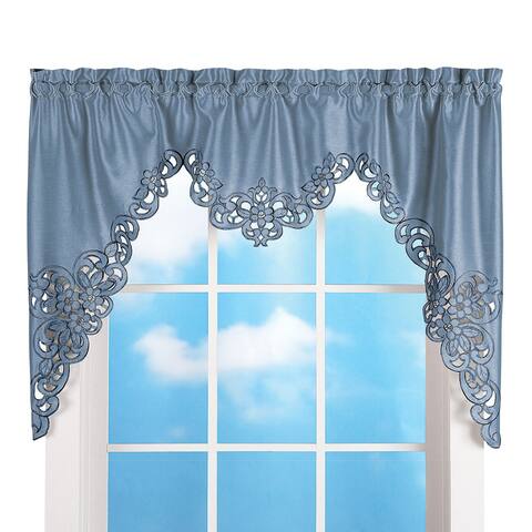 Elegant Scroll Window Valance - 6.250 x 5.250 x 1.000