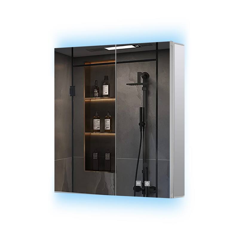 Corsica Surface-Mount LED Mirror Medicine Cabinet with Defogger
