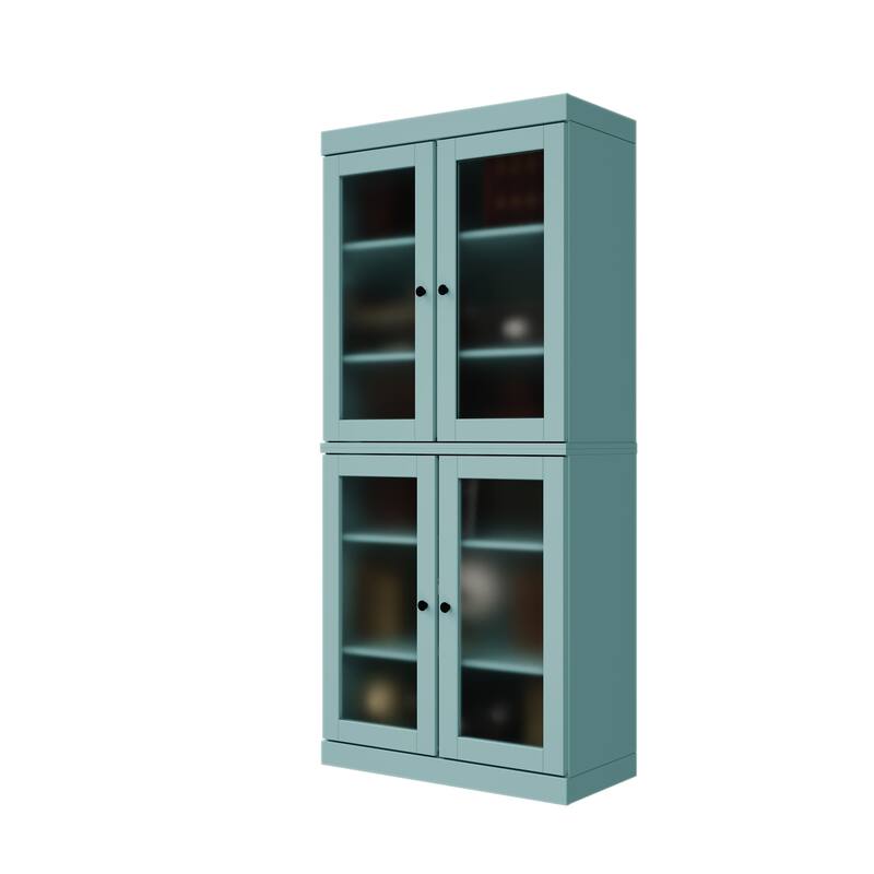 100% Solid Wood 6-Shelf Bookcase with Optional Doors by Palace Imports