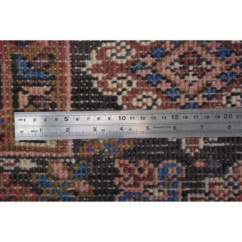 Hand Knotted Oriental 100% Wool Carpet Traditional Medallion Oranges & Rust Heriz Area Rug - 13' 7'' X 9' 4''