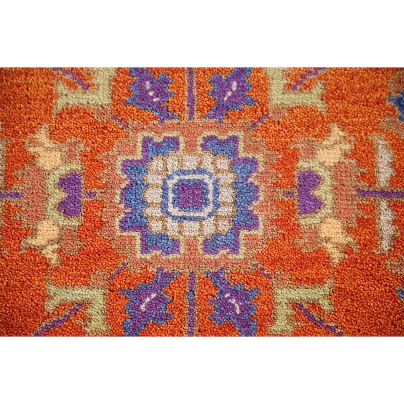 Heriz-Serapi Oriental Accent Rug Handmade Grey Wool Carpet - 3'0"x 4'11"