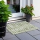 preview thumbnail 54 of 101, Machine Washable Indoor/ Outdoor Chantille Abstract Dots Rug Aloe - 1'8" x 2'6"