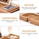 preview thumbnail 26 of 36, Bathtub Tray for Tub - Adjustable Bamboo Bath Tray for Tub - Collapsible Bathtub Caddy Bath Tub Tray Wood - Bath Accessories