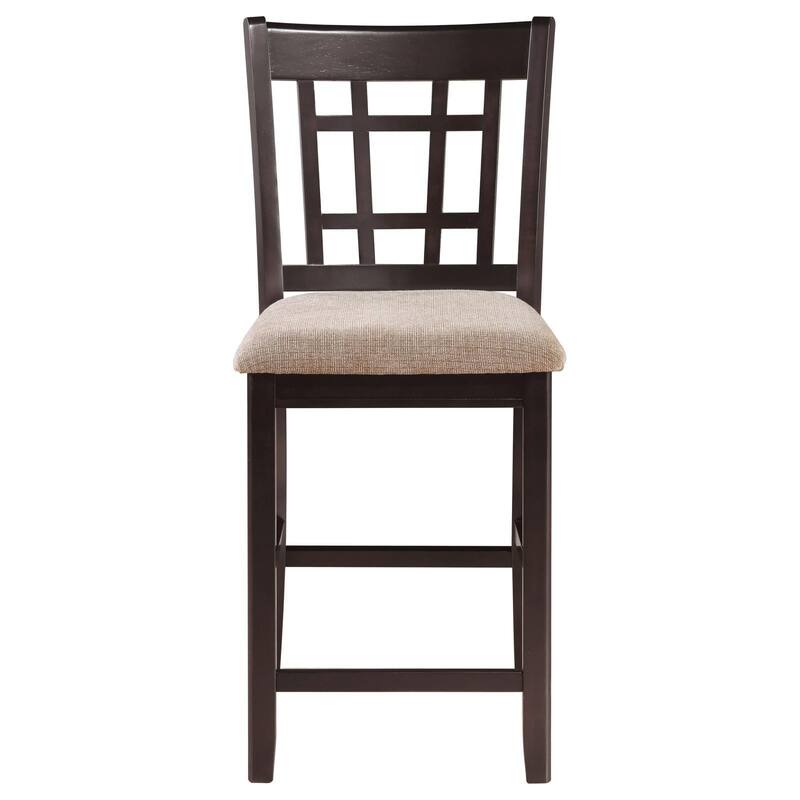 Meerson Tan and Espresso Counter Height Stools (Set of 2)