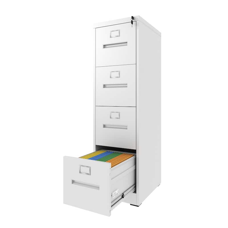 4-Drawer Locking Metal File Cabinet