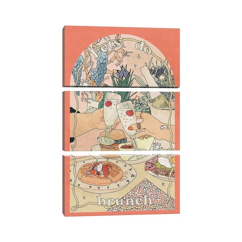 iCanvas "Let's Do Brunch" by Lucy Michelle 3-Piece Canvas Wall Art Set