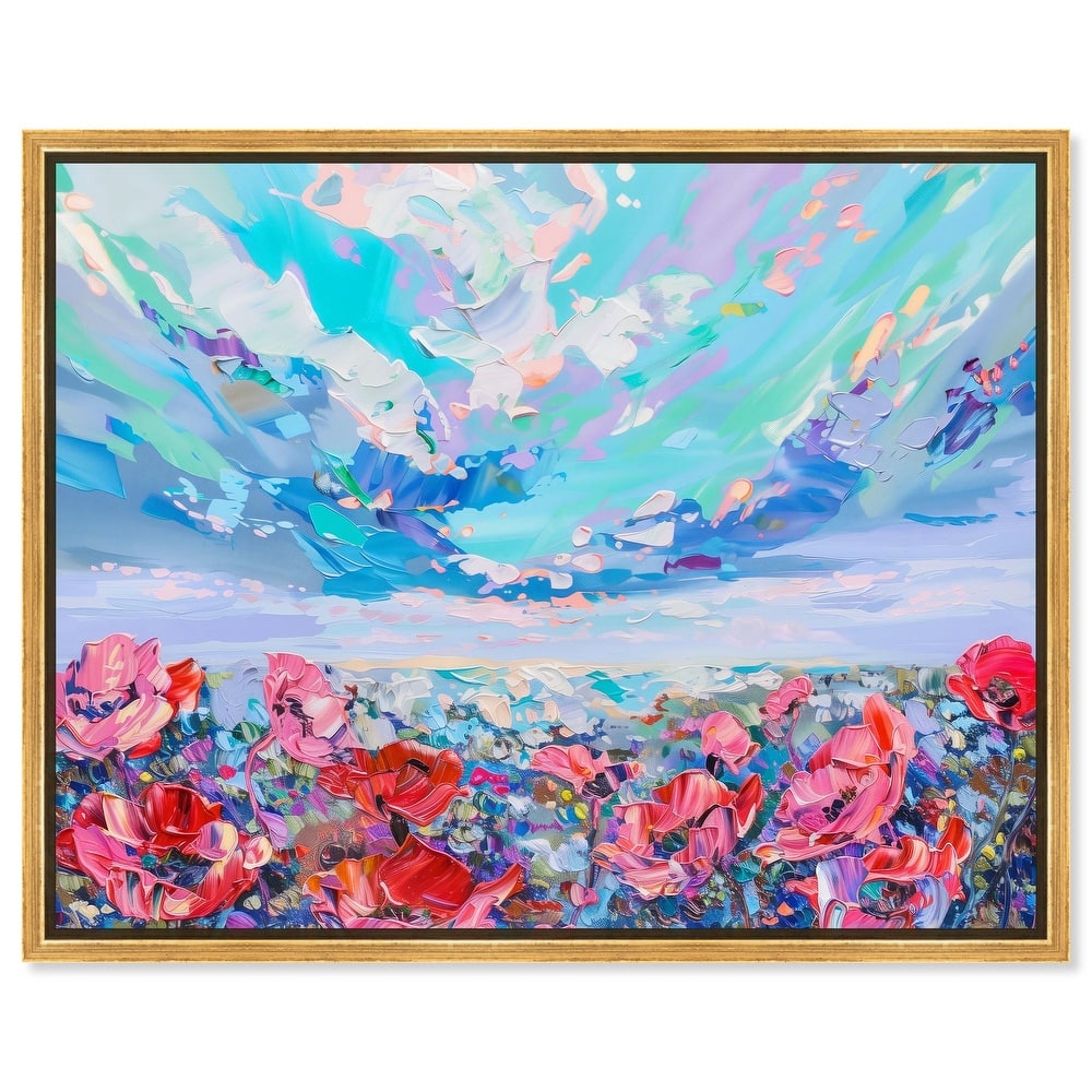 Poppy Paradise Canvas by Art Remedy