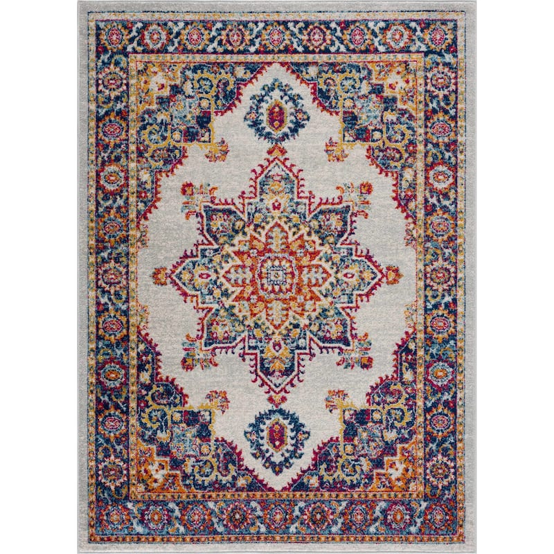 Hauteloom Istanbul Collection Vintage Oriental Traditional Medallion Area Rug