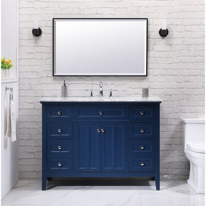 48" Single Bathrrom Vanity - Painted - Blue