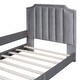 preview thumbnail 37 of 55, Casual Upholstered Daybed with Guardrail, Classic Headboard Footboard