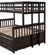 preview thumbnail 16 of 55, Twin-Over-Full Bunk Bed with Trundle and 3 Drawers, Playhouse-Inspired Design
