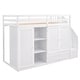 preview thumbnail 14 of 14, Twin Size Loft Bed with 3 Shelves, 2 Wardrobes and 2 Drawers, Ladder with Storage,Multifunctional Loft Bed