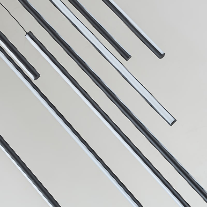 8/12/18-Light Dimmable Integrated LED Chandelier Linear Kitchen Island Light