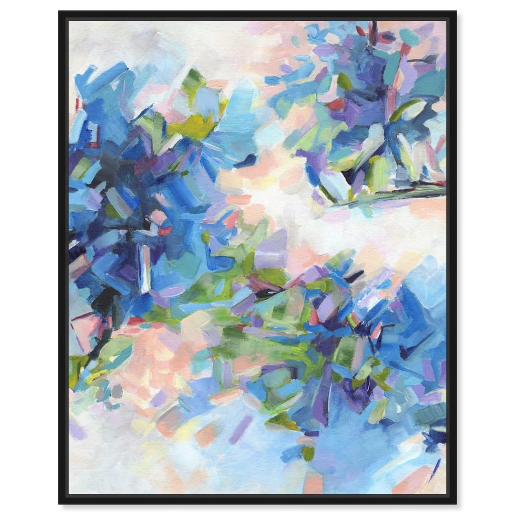 Blue Botanicals Canvas by Art Remedy