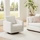 preview thumbnail 30 of 67, Spruce & Spring Rebecca Swivel Accent Chair Armchair with Back Cushion