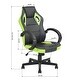 preview thumbnail 32 of 40, Porch & Den Ergonomic Gaming Chair with Padded Seat