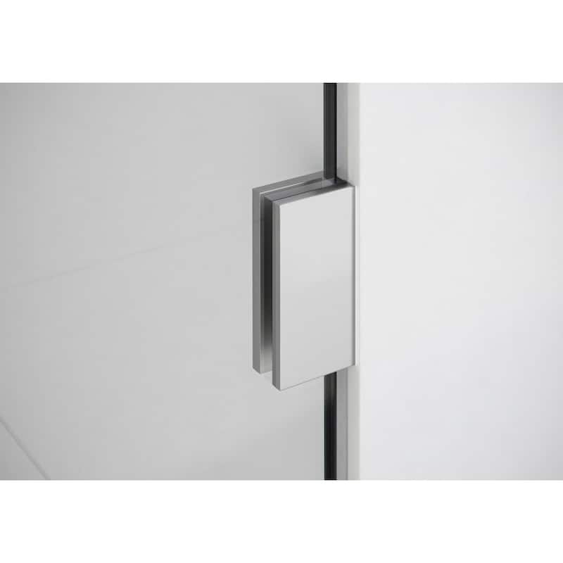 Glass Warehouse 58.25" x 55.25" Frameless Shower Bath Door - Wall Hinge