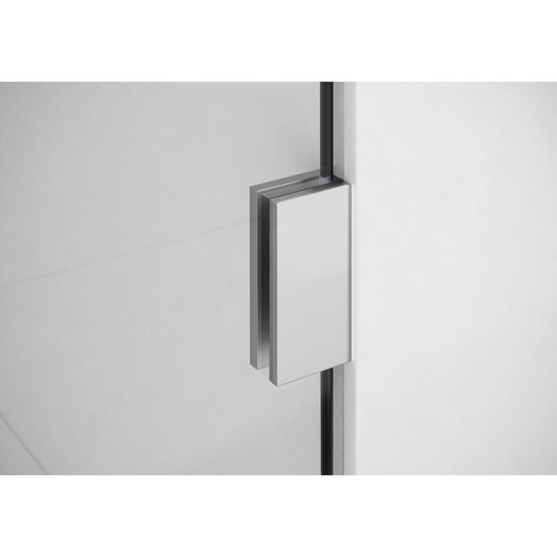 Glass Warehouse 78" x 54.5" Frameless Shower Door - Glass Hinge