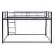 preview thumbnail 21 of 19, Space-Saving Bunk Bed for Adults & Teens, Heavy-Duty Metal Bunk Bed Frame with 2 Ladders for Boys Girls, Noise Reduced