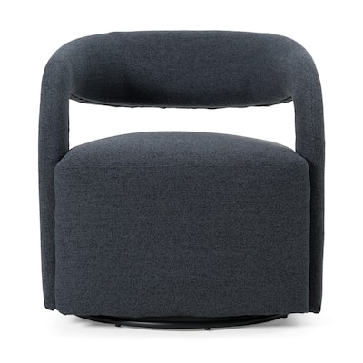 Divani Casa Vance Modern Sand Fabric & Wood Accent Chair