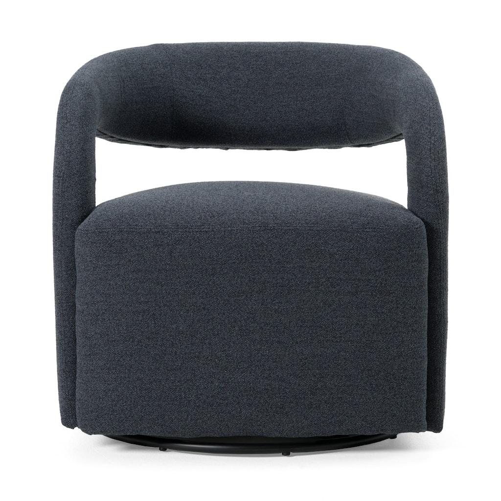 Divani Casa Vance Modern Sand Fabric & Wood Accent Chair