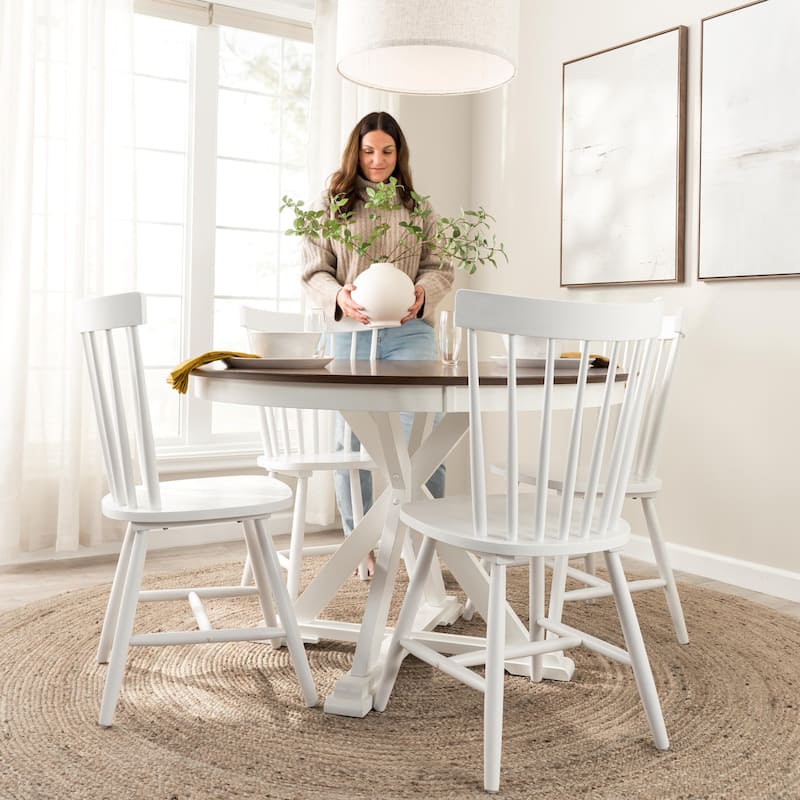 Bush Furniture Windsor High Back Spindle Dining Chairs - Set of 2
