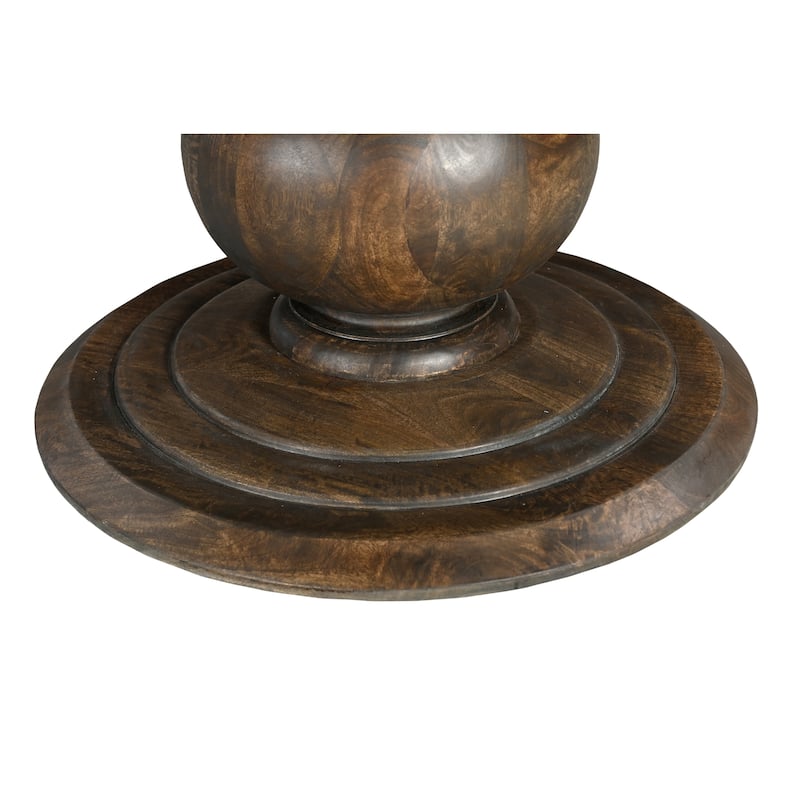 Willow 60" Round Solid Wood Pedestal Dining Table - Beige